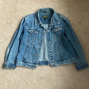 Eddie Bauer Light Blue Denim Jean Jacket
